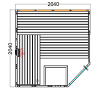 Himalaya Corner Infra+ dimensiuni